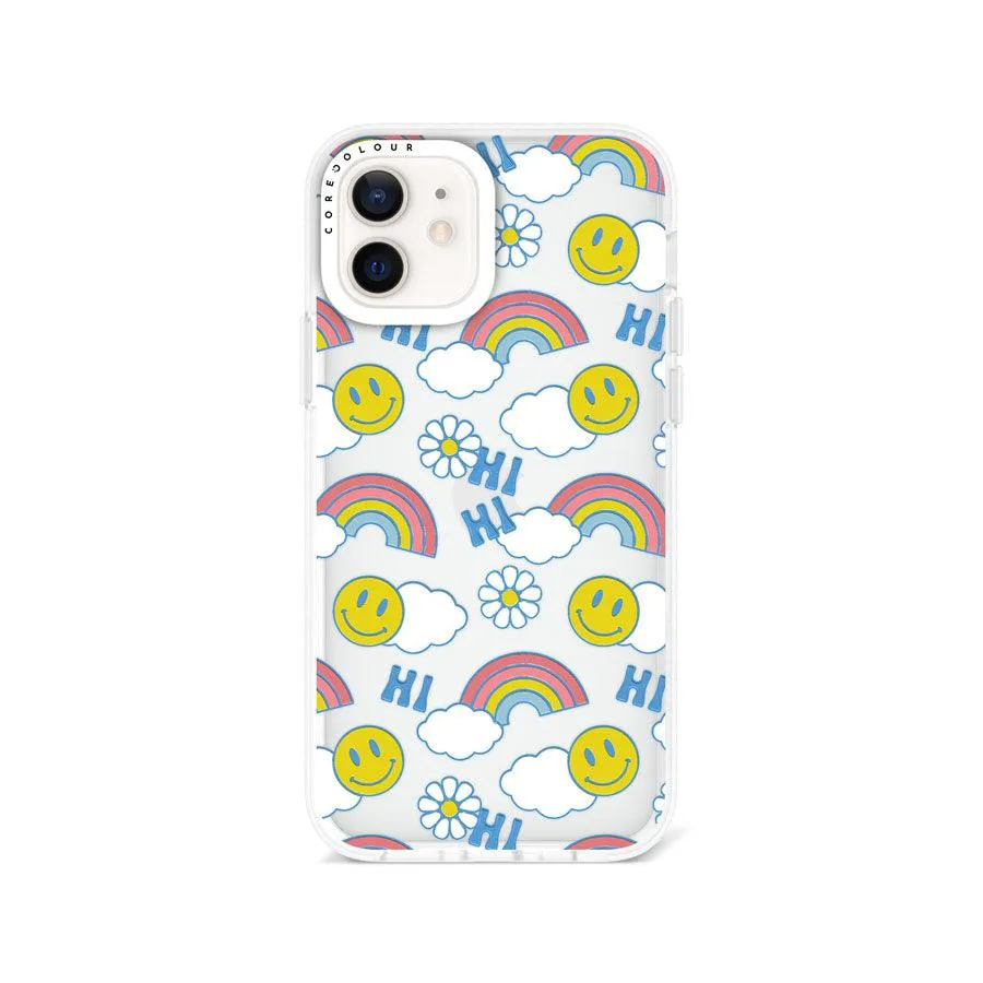 iPhone 12 Hi There Rainbow Phone Case