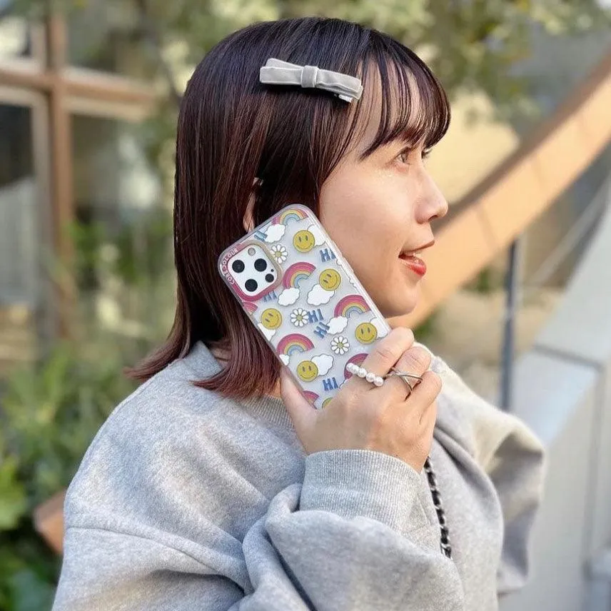 iPhone 12 Hi There Rainbow Phone Case