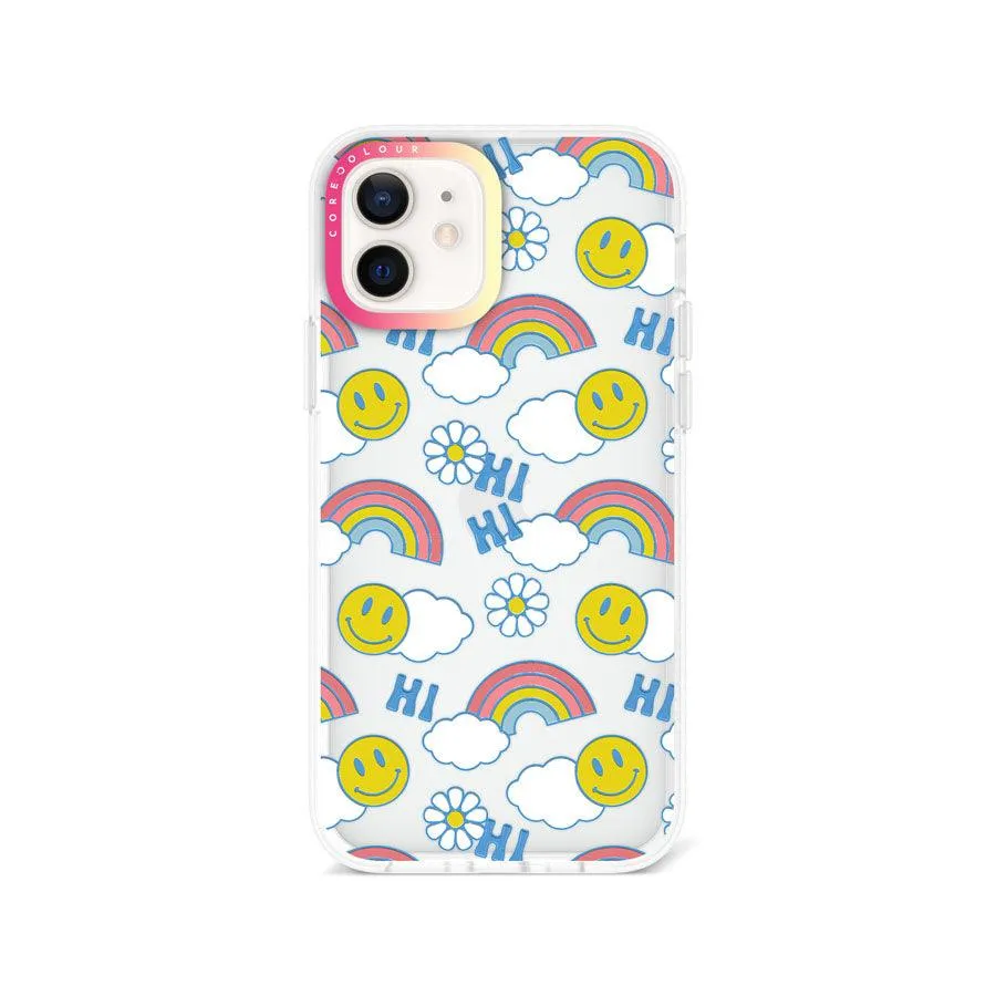 iPhone 12 Hi There Rainbow Phone Case