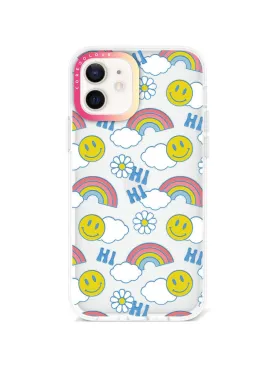 iPhone 12 Hi There Rainbow Phone Case