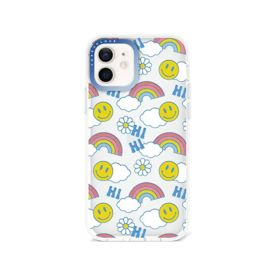 iPhone 12 Hi There Rainbow Phone Case