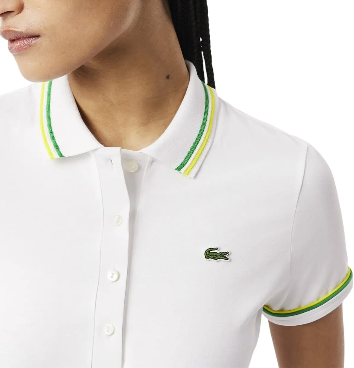 Lacoste Women's L.12.d Slim Fit Jersey Polo Shirt