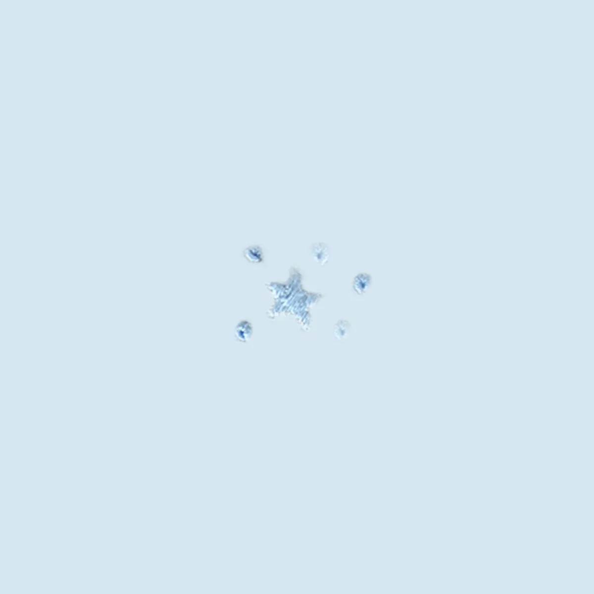Lightblue Bubble Stars Embroidery Footie | Baby Boy