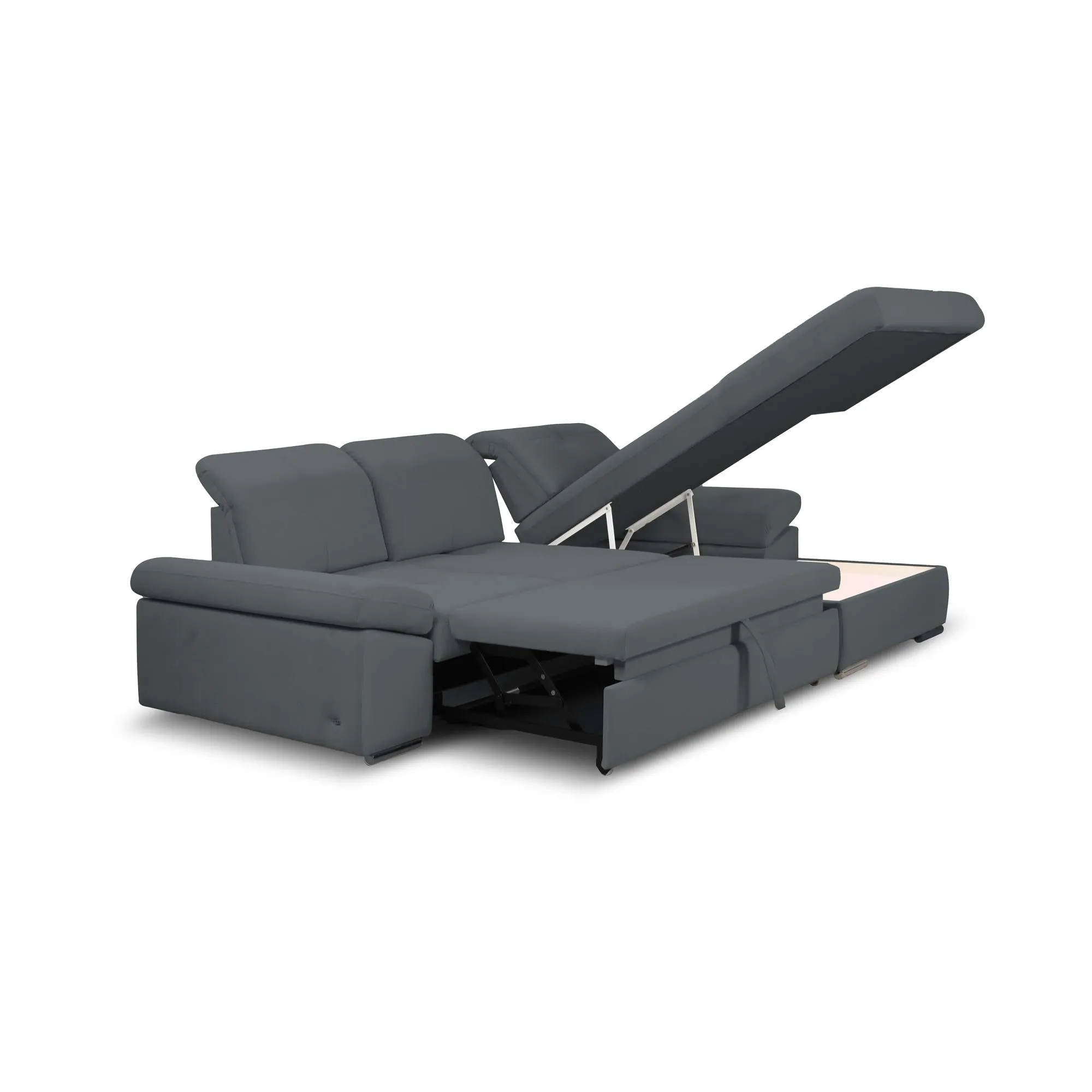 Lion Sectional Sofa Sleeper in Vena