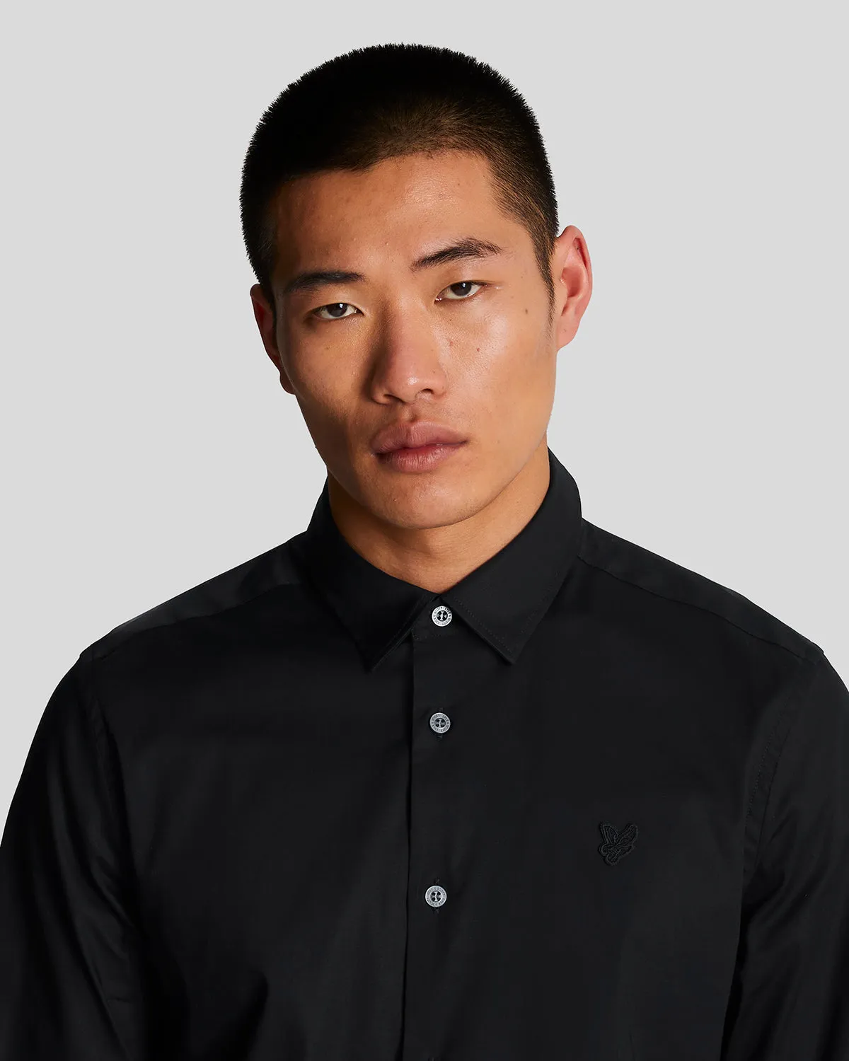 Long Sleeve Slim Fit Poplin Shirt