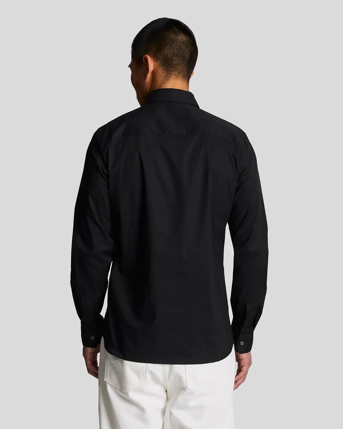 Long Sleeve Slim Fit Poplin Shirt
