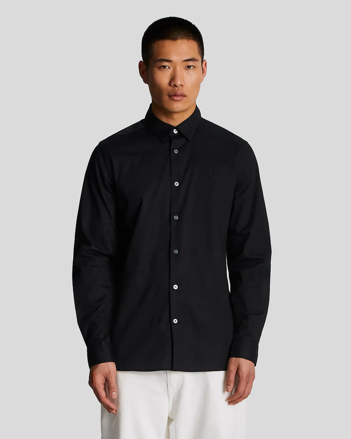 Long Sleeve Slim Fit Poplin Shirt