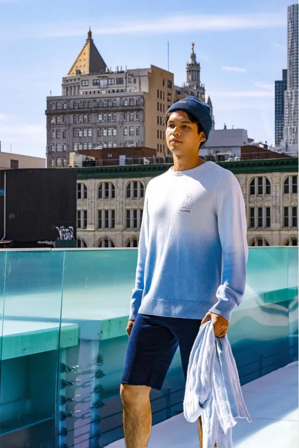 Men's Polar Gradient Merino Wool Sweater