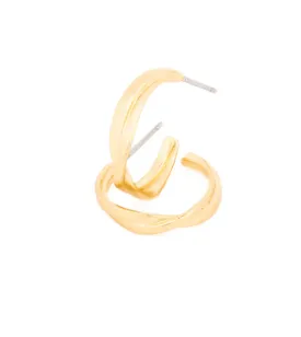 Michelle McDowell Kat Small Gold Hoop Earrings