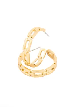 Michelle McDowell Layla Medium Gold Hoops