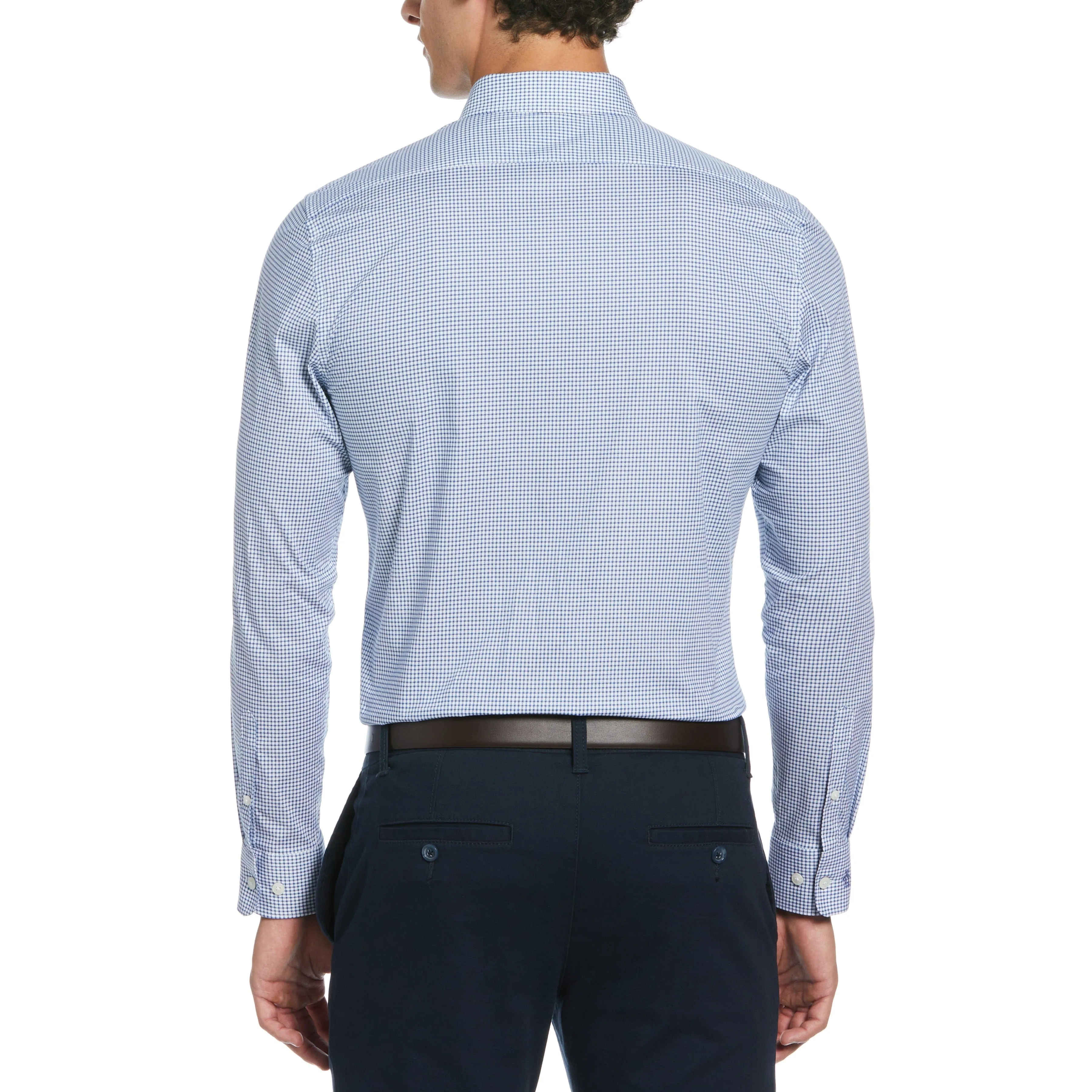 Micro Check Print Dress Shirt