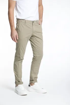 Milano Style pantalone chino uomo in gabardina stretch extra slim fit ①