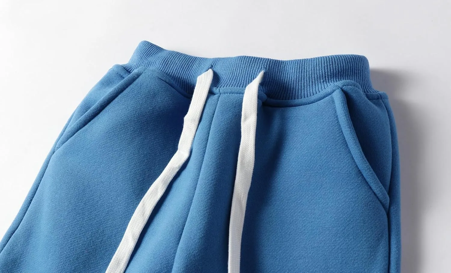 Mud Kingdom Girls Boys Drawstring Sweatpants Solid Colors Elastic Waist Slant Pockets 2-10 Years