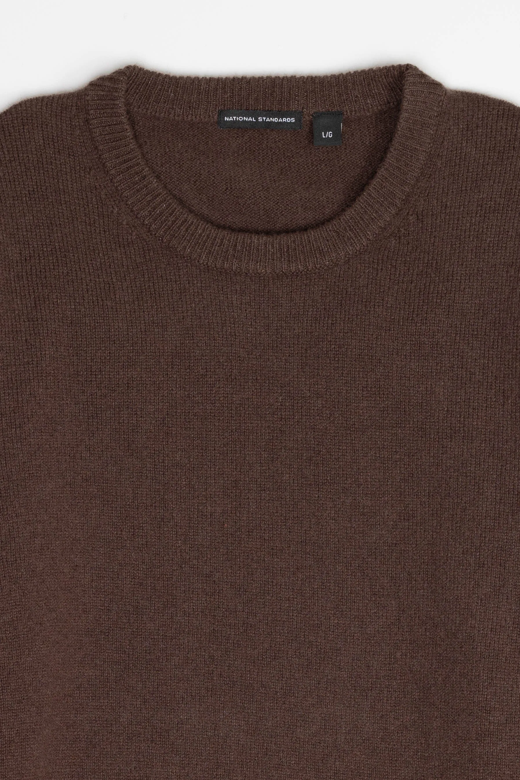 NS3018-19 New Wool Crew Neck in Brown