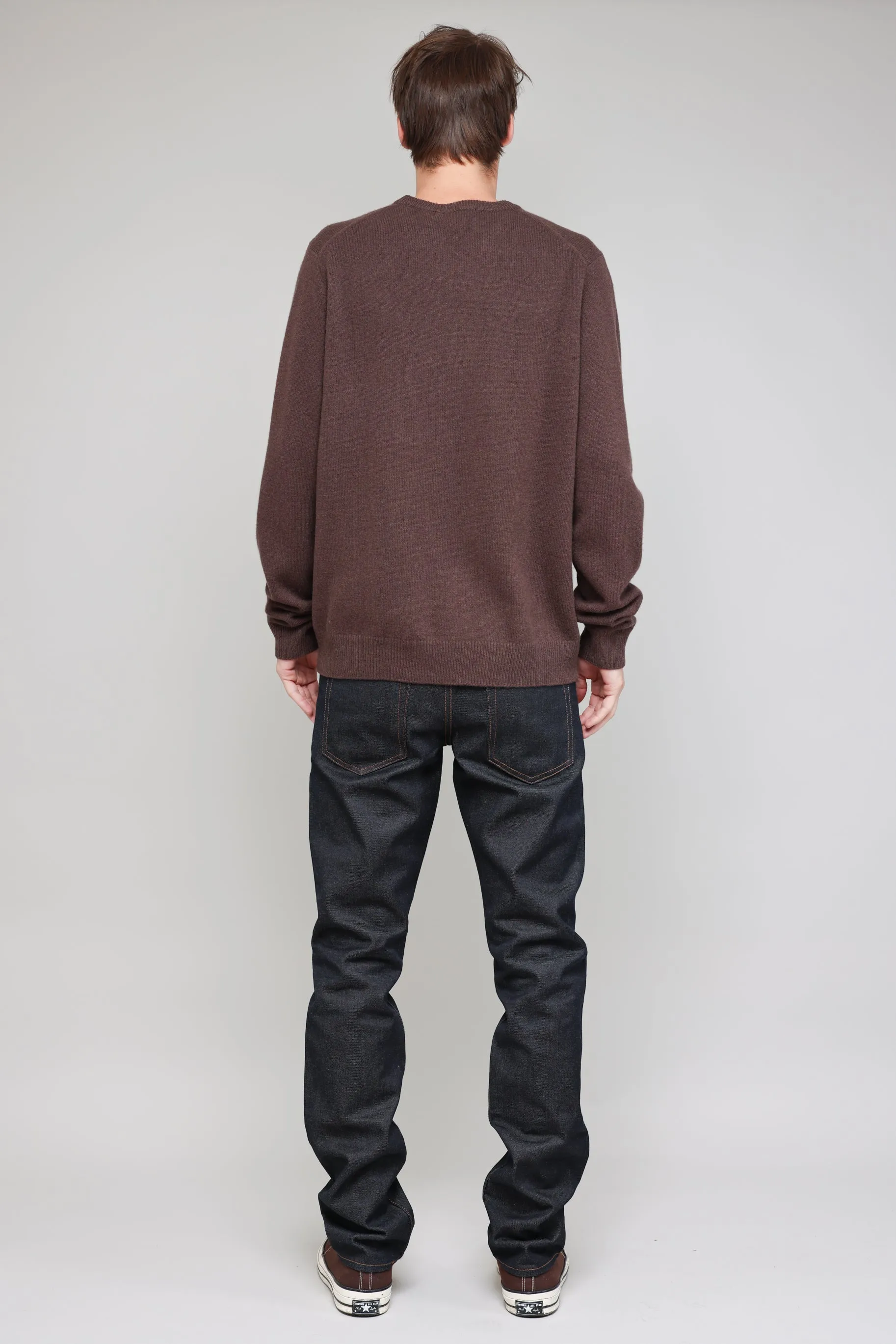 NS3018-19 New Wool Crew Neck in Brown