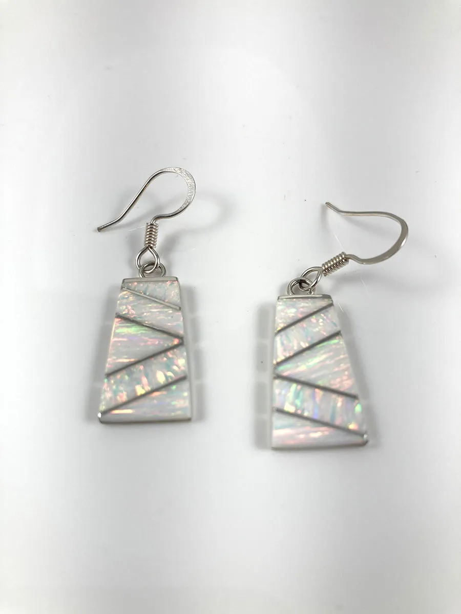 Opal & Sterling Silver Earrings
