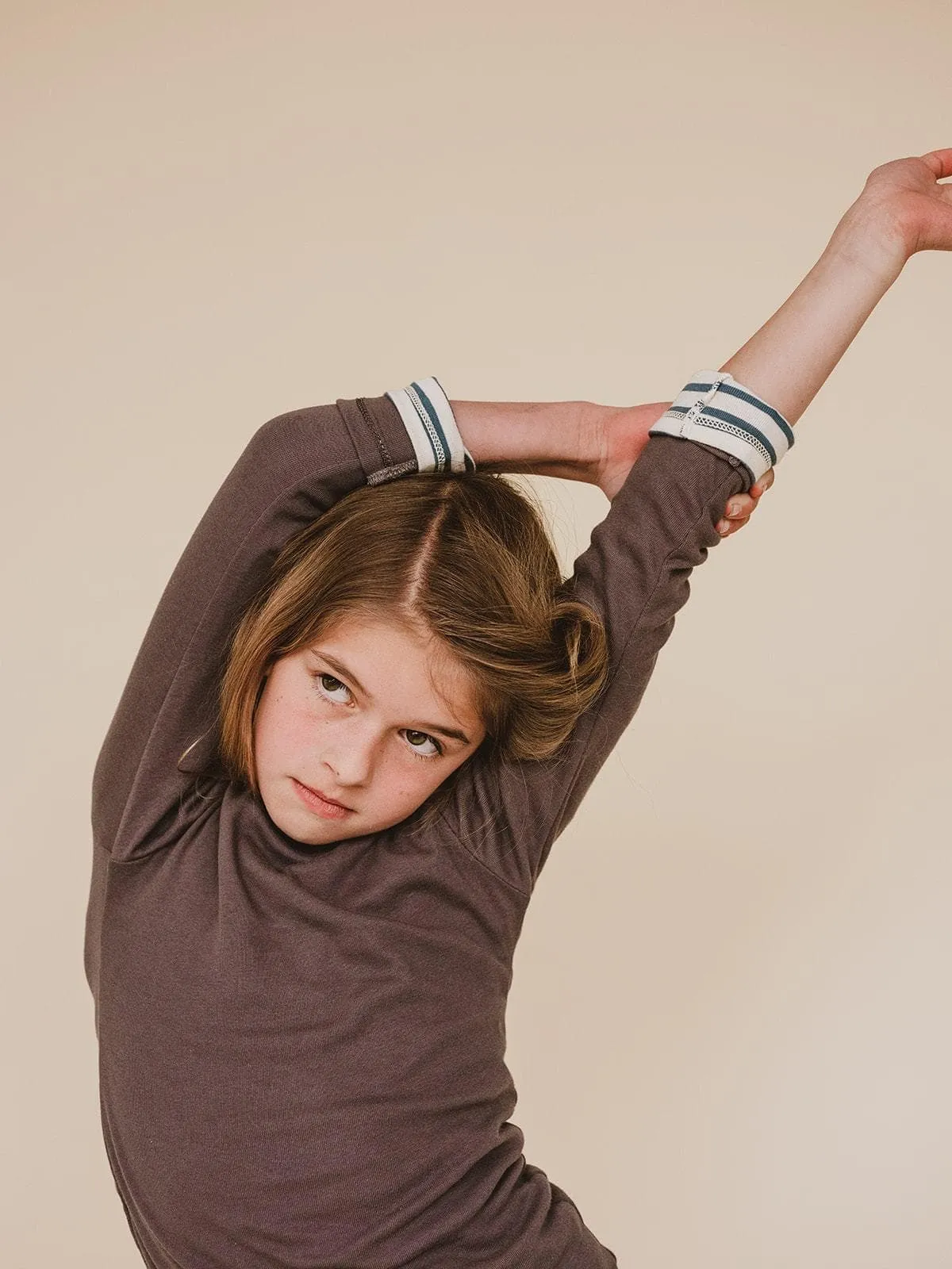 organic cotton lap tee - graphite