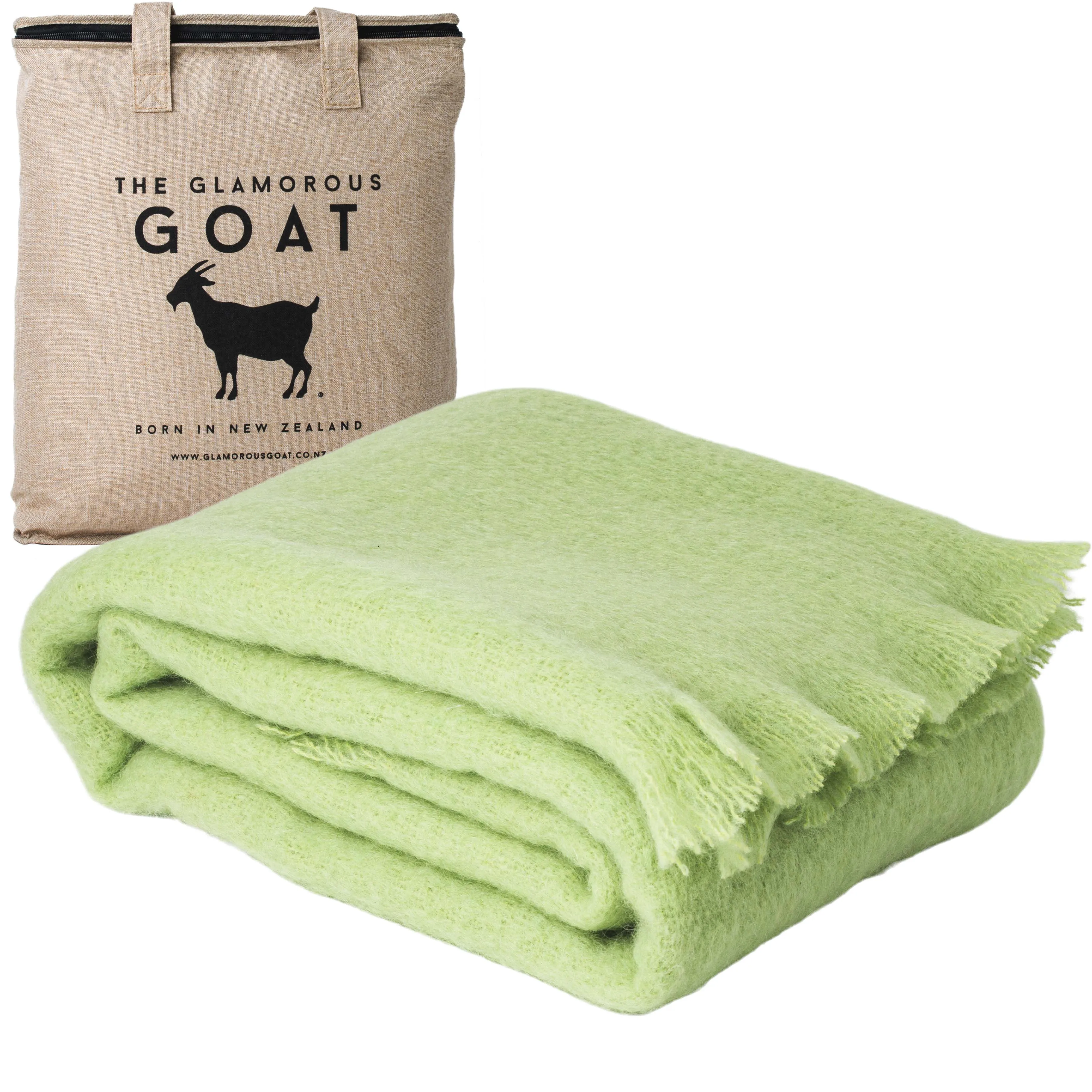 Pistachio Mohair Throw
