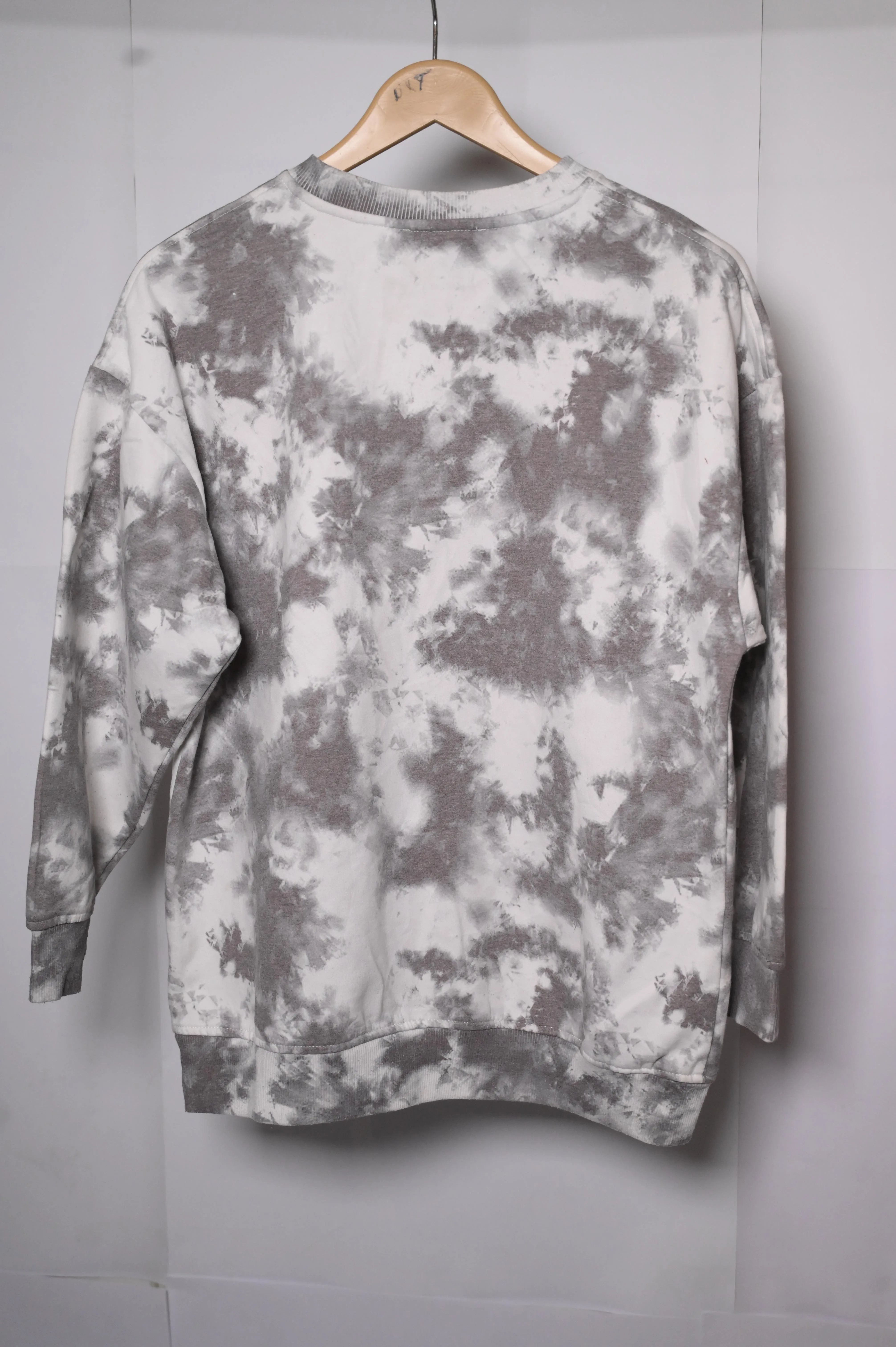 Primark Grey and White Sweatshirt - Small