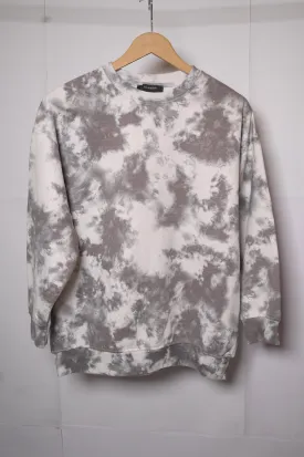 Primark Grey and White Sweatshirt - Small
