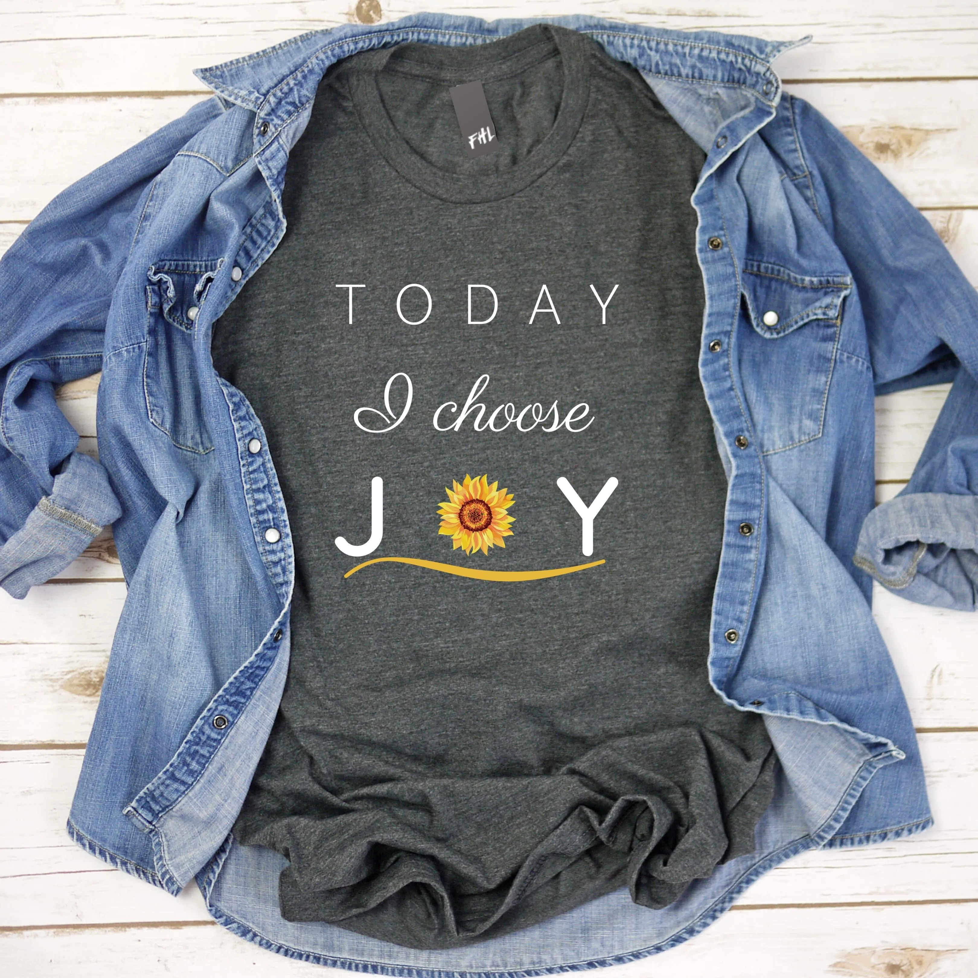 "Today I Choose Joy" T-Shirt - Dark Colors