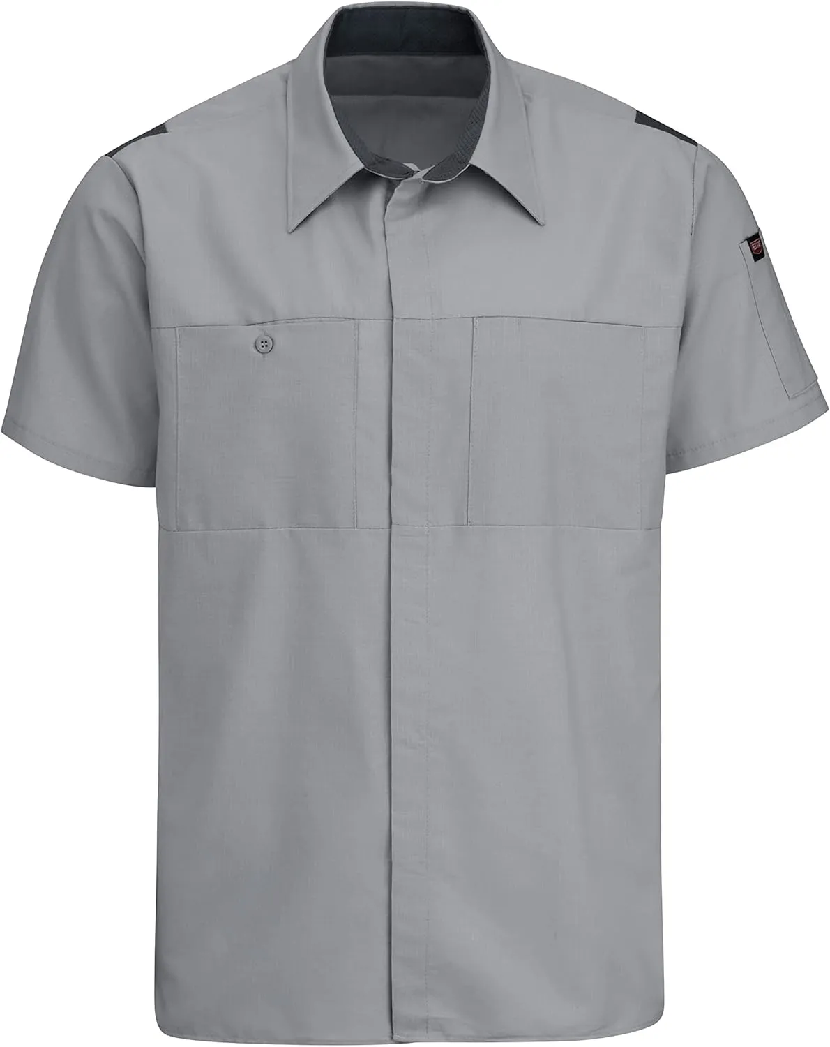Red Kap Men's Short Sleeve Performance Plus Shop Shirt with Oilblok Technology