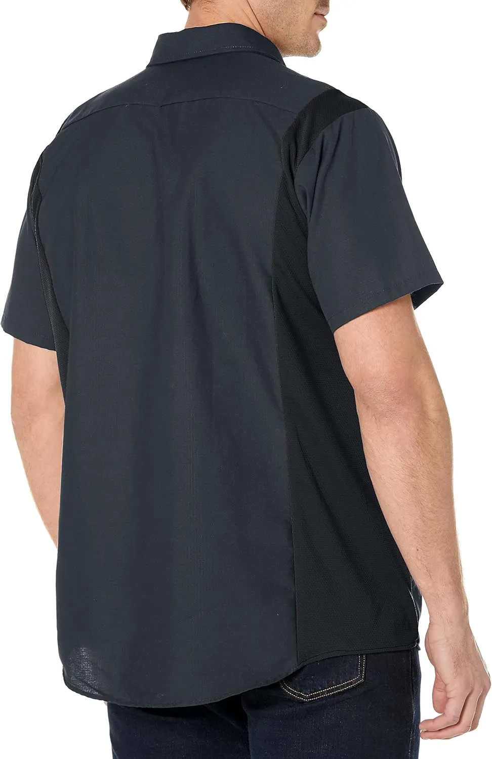 Red Kap Men's Short Sleeve Performance Plus Shop Shirt with Oilblok Technology