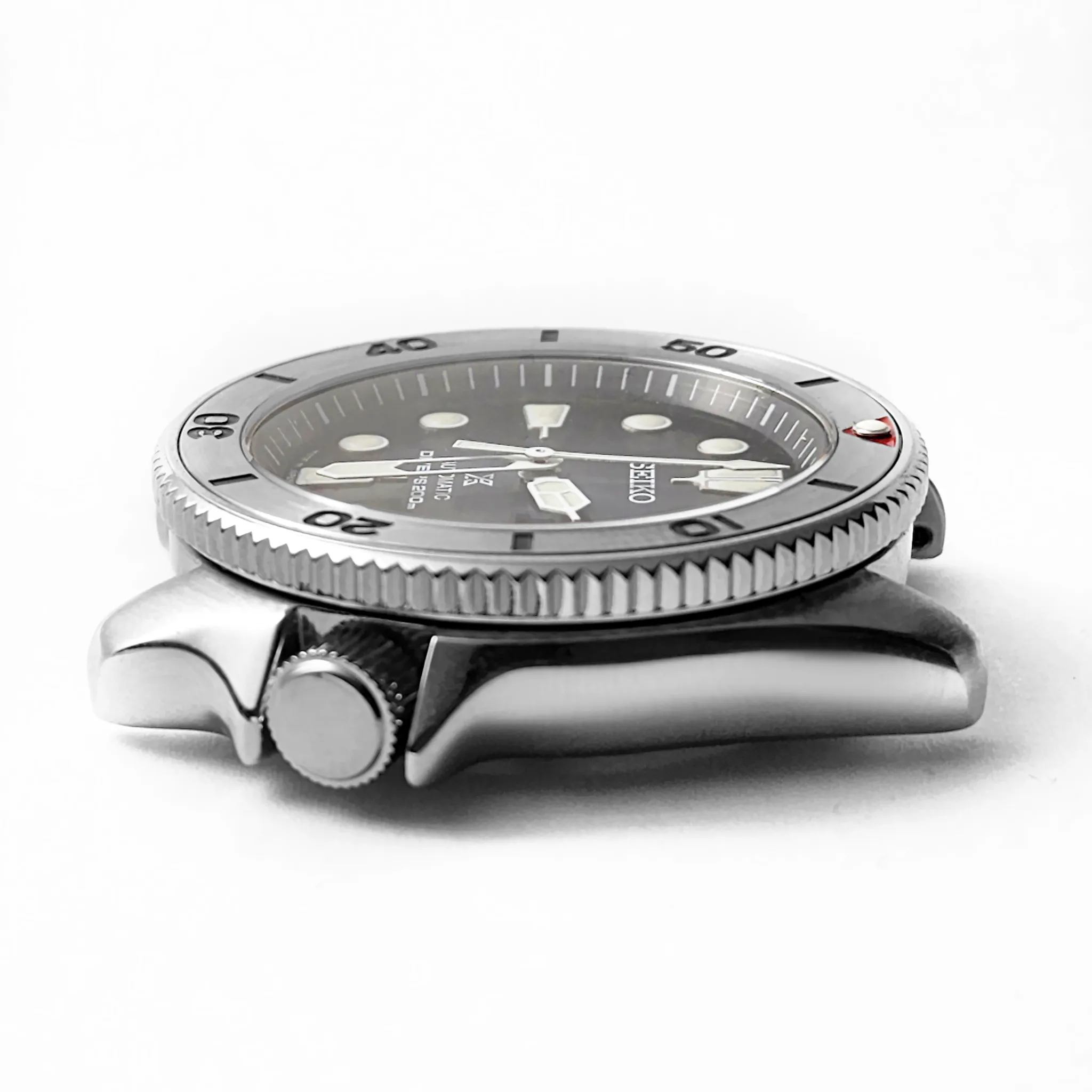 SKX007/SRPD Slim Coin Edge Bezel: Steel Finish