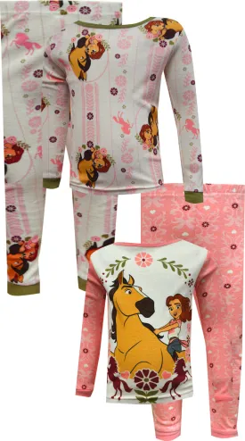 Spirit the Horse Untamed 4 Piece Cotton Pajamas