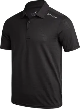 Spyder Mens Polo Shirt - Moisture-Wicking Short Sleeve Athletic Performance Collared Golf Shirt for Men (S-XL)