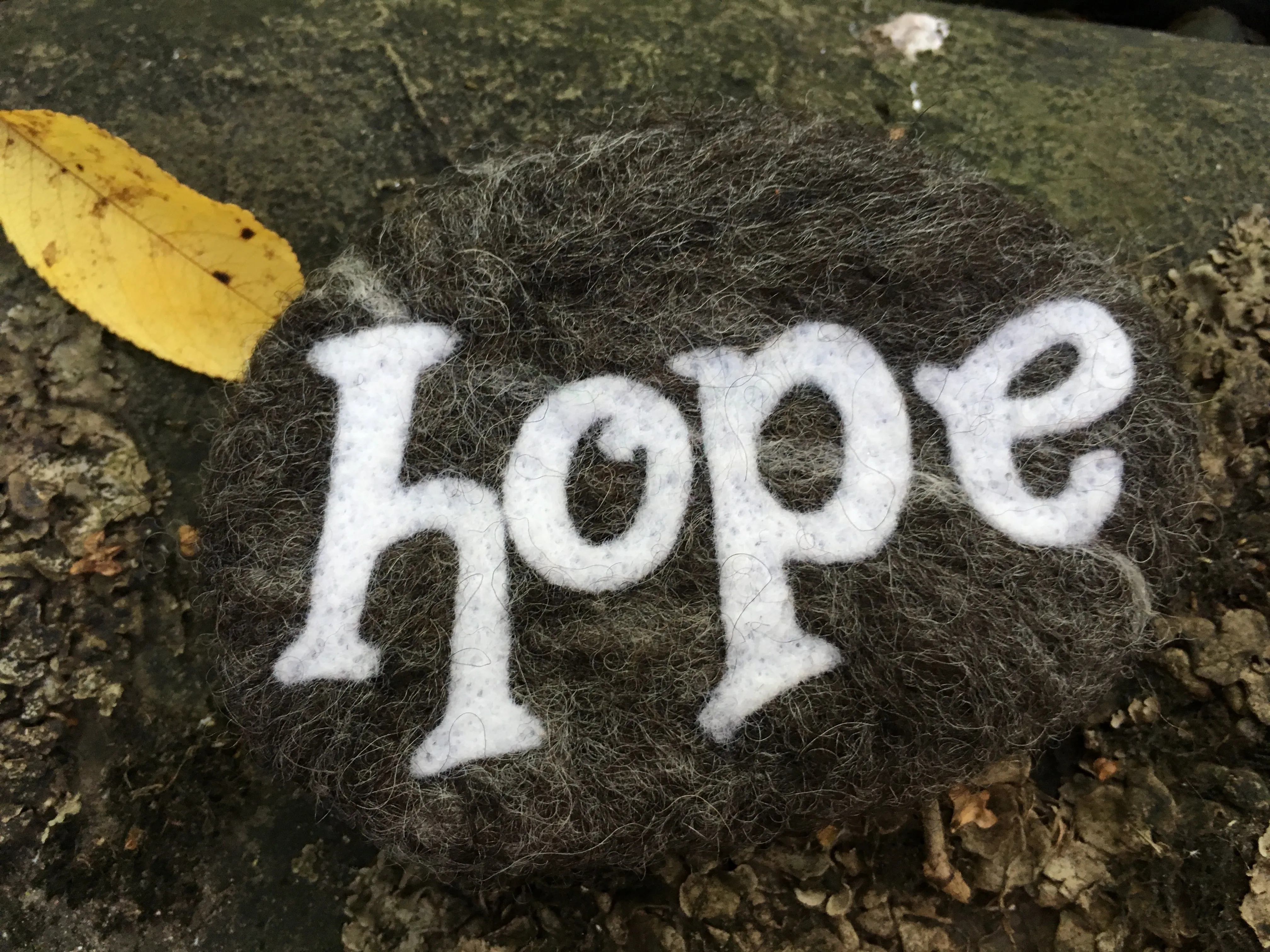 Stones--Inspirational Needle Felted