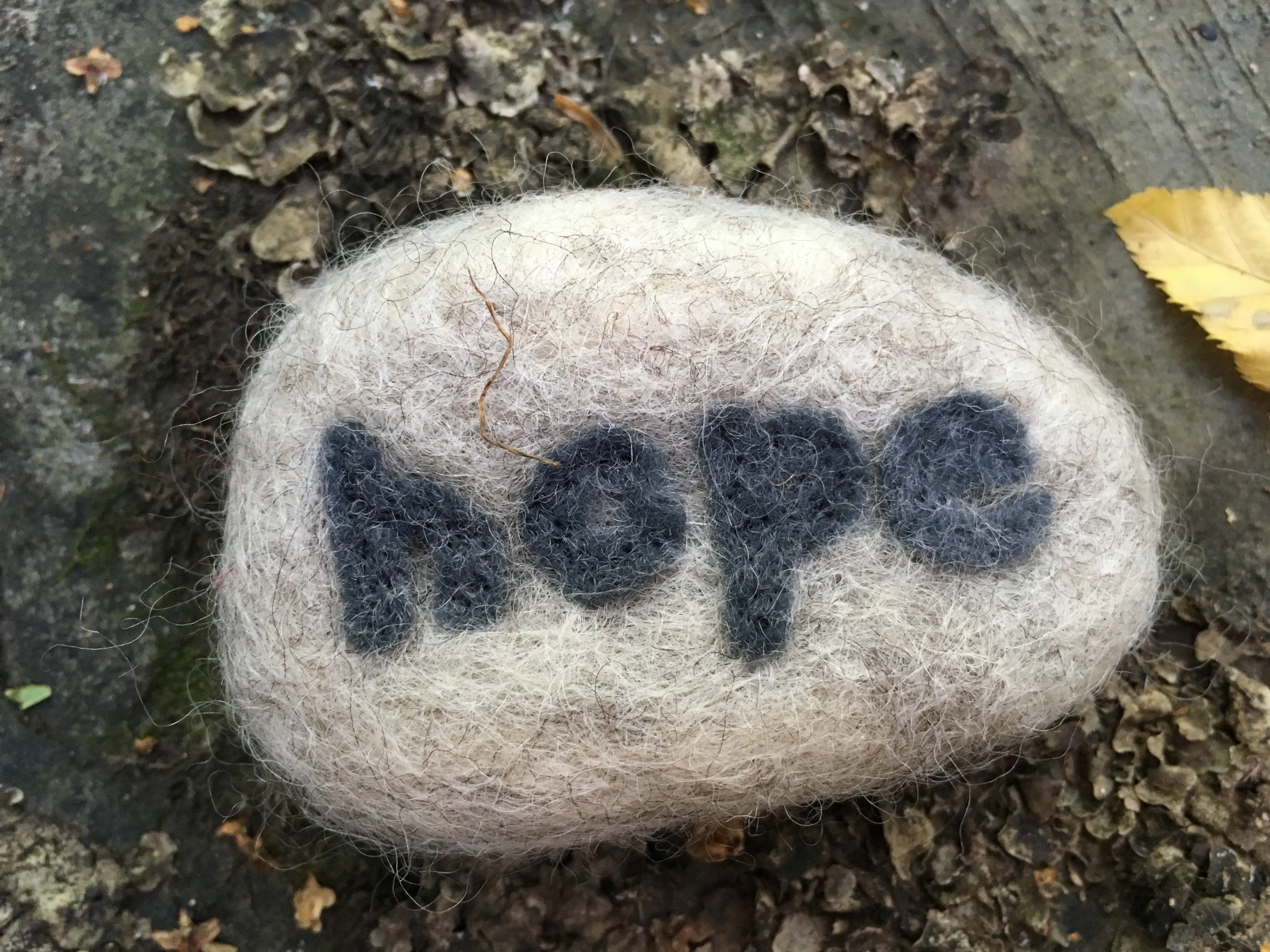 Stones--Inspirational Needle Felted