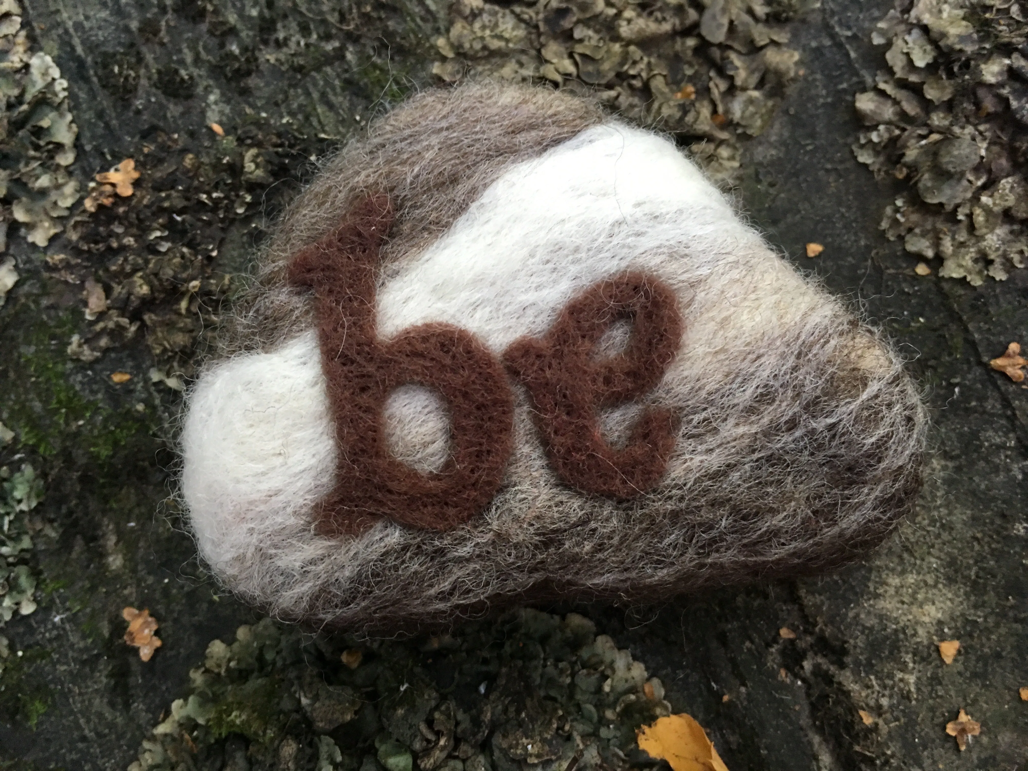 Stones--Inspirational Needle Felted