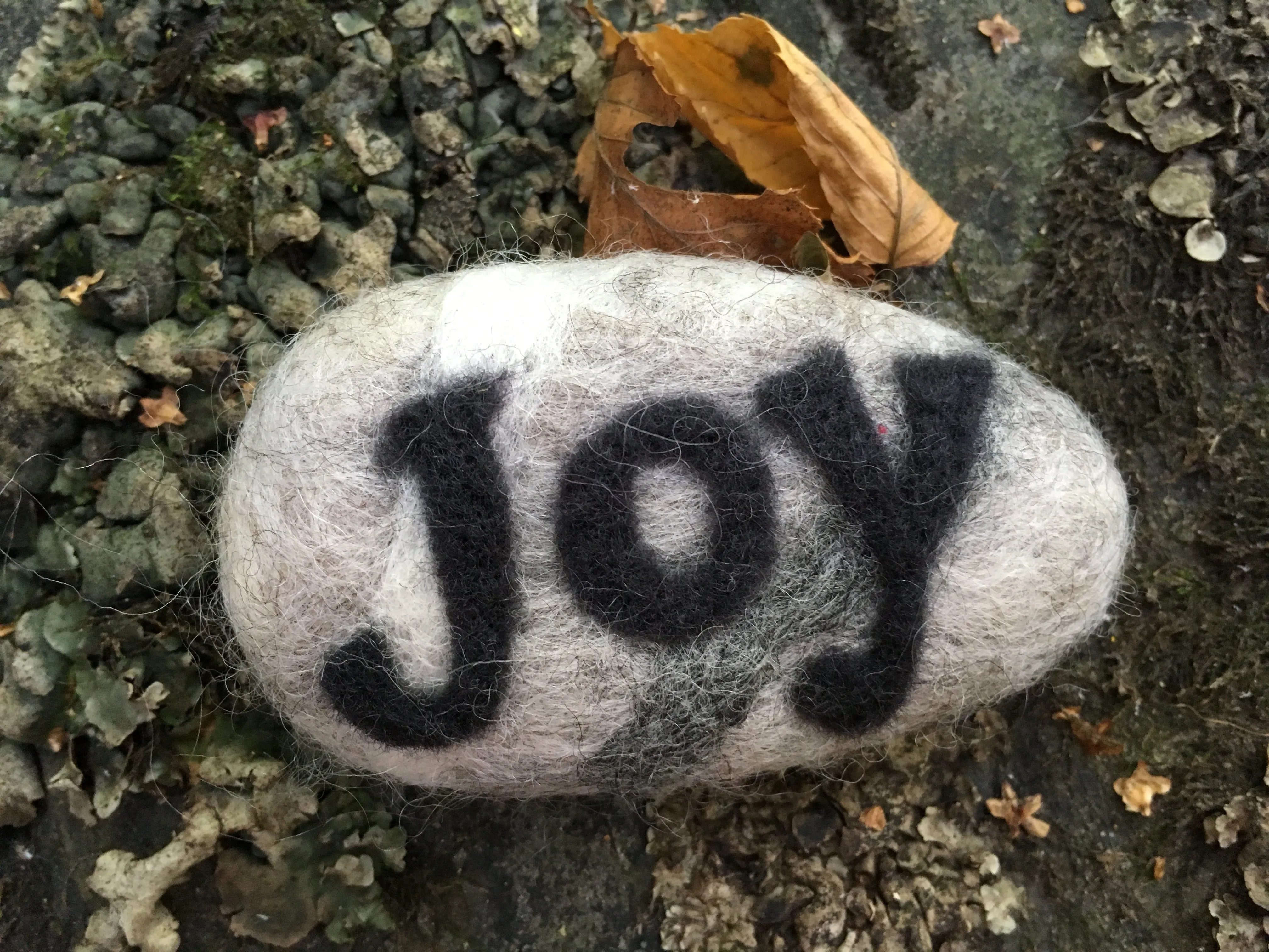 Stones--Inspirational Needle Felted