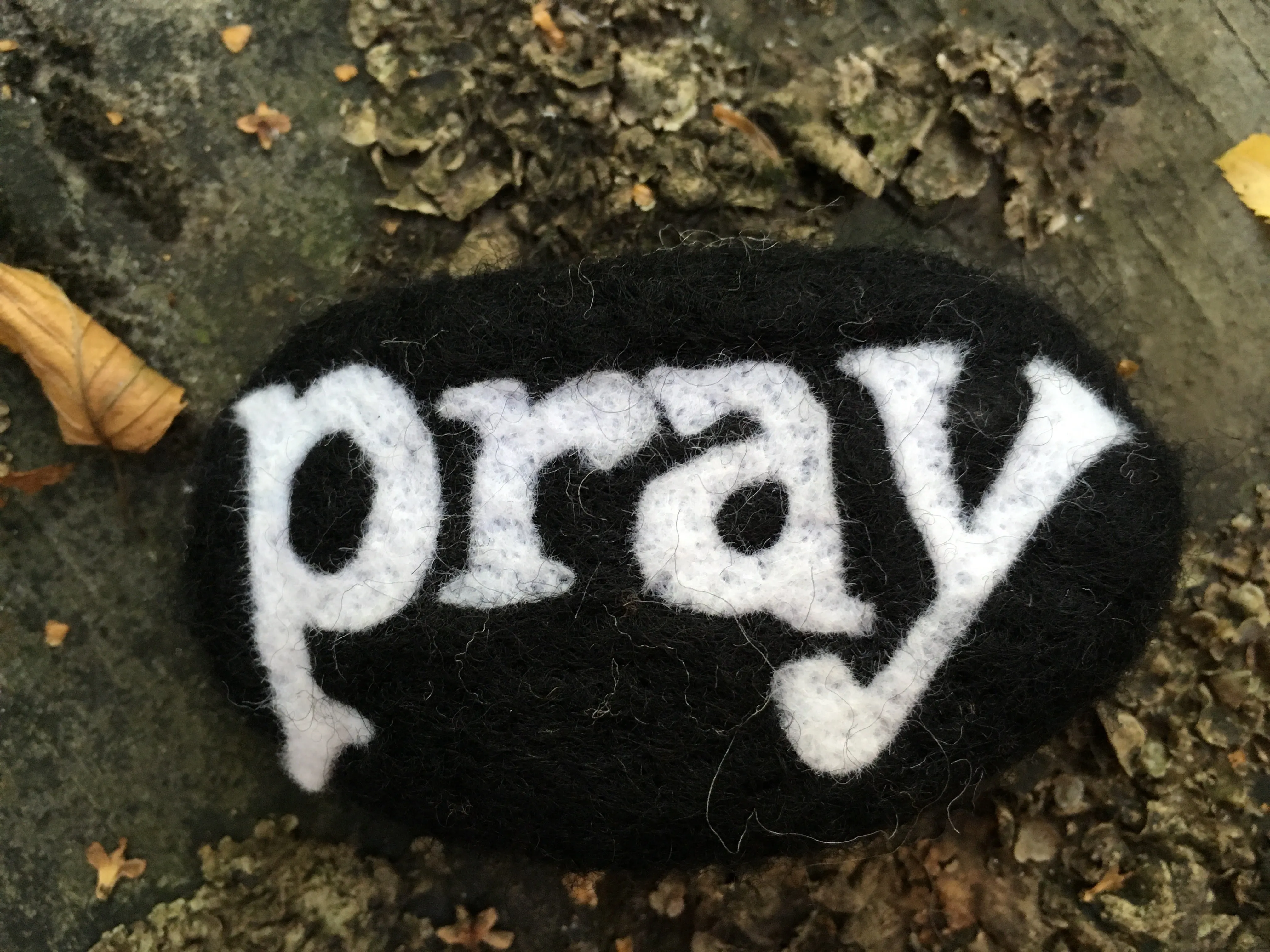 Stones--Inspirational Needle Felted