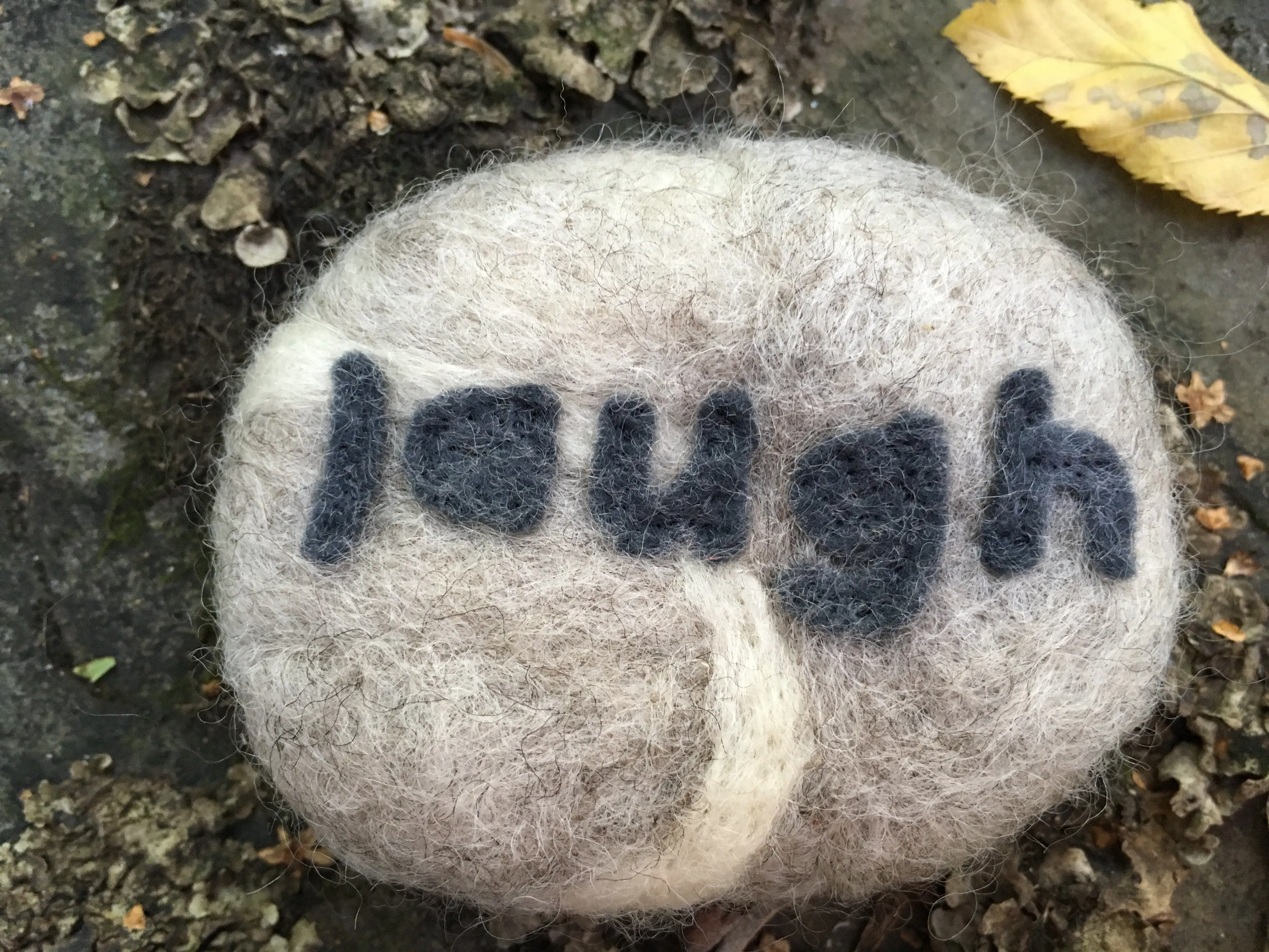 Stones--Inspirational Needle Felted
