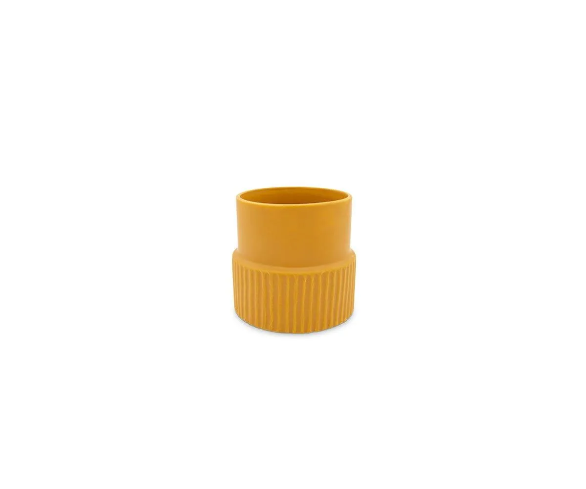 Striped Ceramic Planter