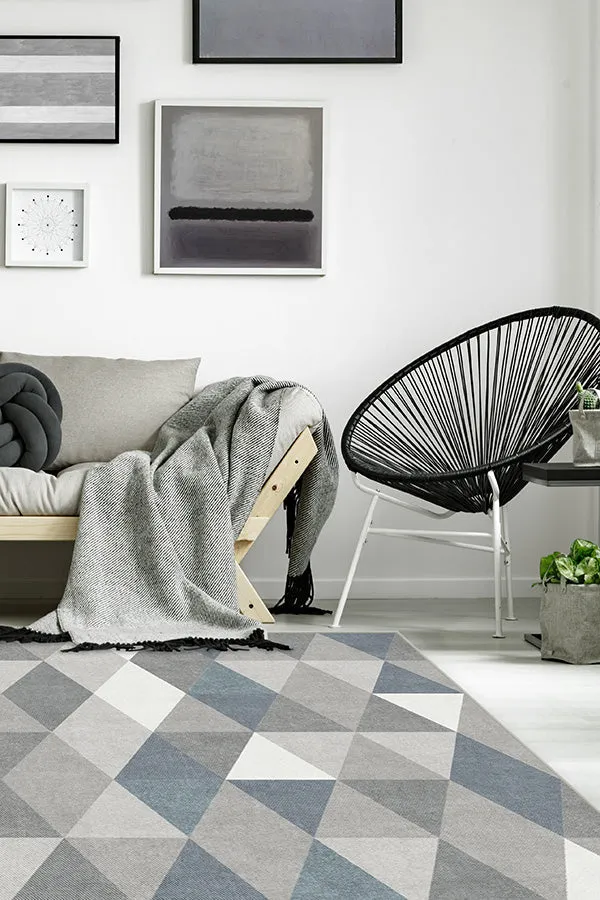 Tessera Teal Blue Rug