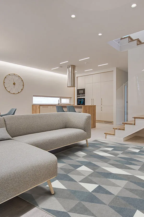 Tessera Teal Blue Rug