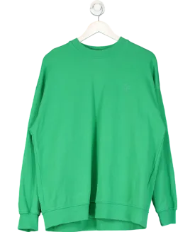The Couture Club Green Cotton Logo Sweater UK 10