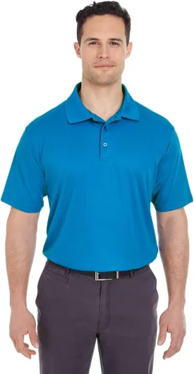 UltraClub Men's Cool & Dry Mesh Piqu Polo XL PACIFIC BLUE