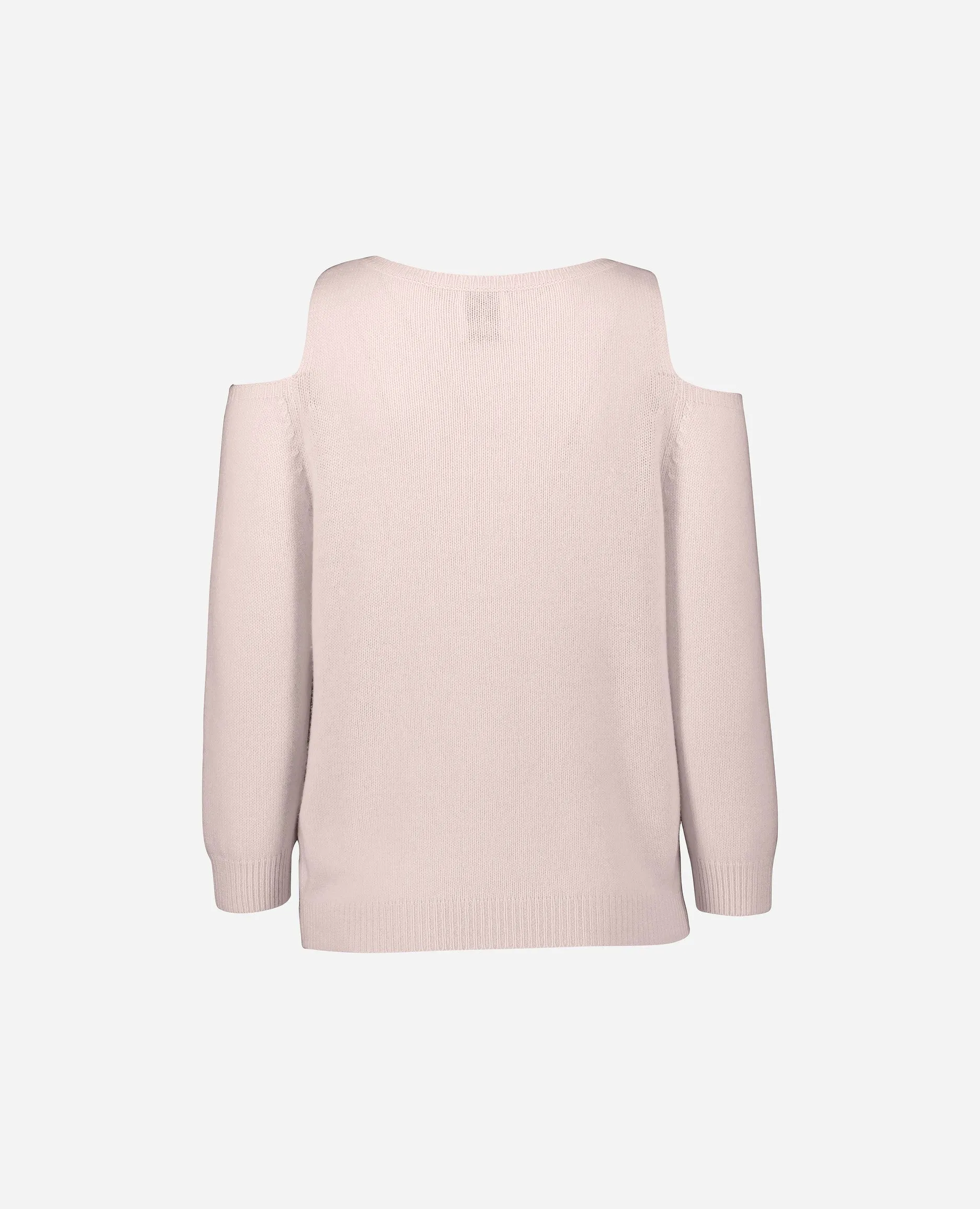 V-Pullover aus Cashmere-Mischung in Rose