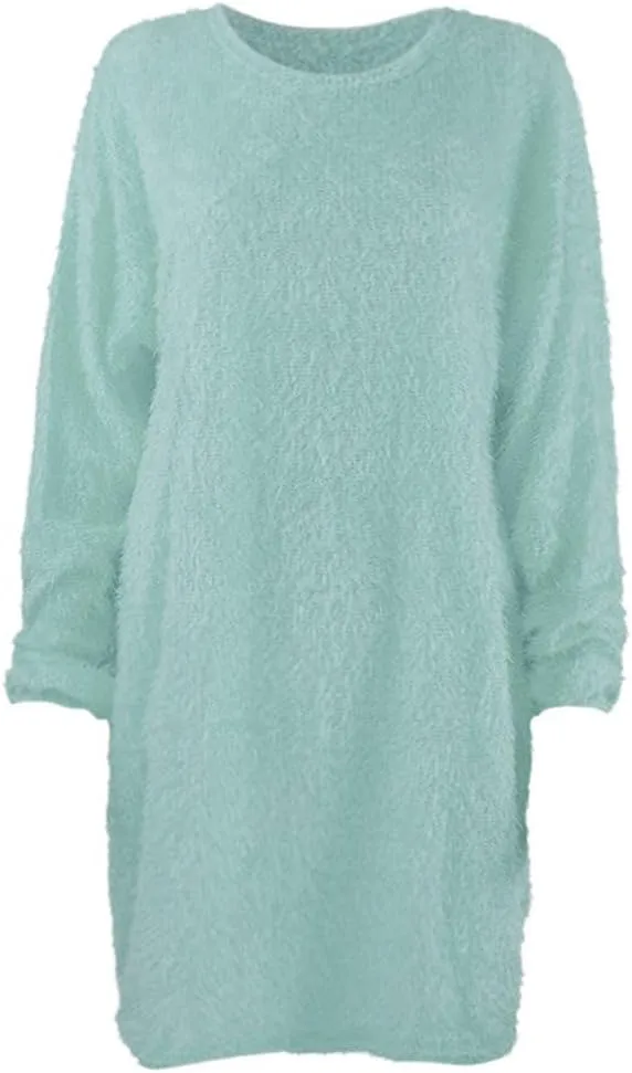 ZHUER Womens Sweater Dresses 2024 Trendy Long Sleeve Oversized Pullover Sweaters Loose Casual Mini Sweater Dress Fall Winter