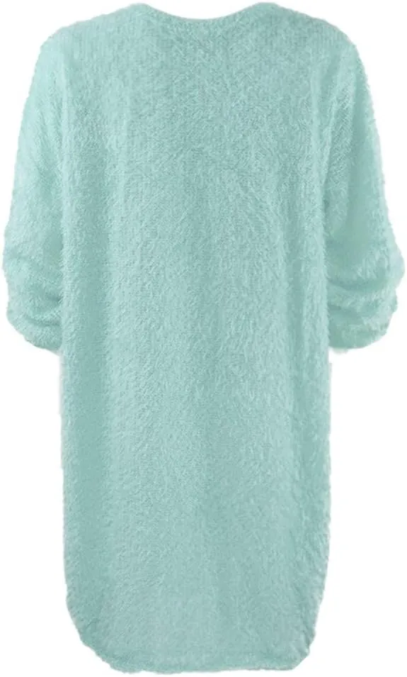 ZHUER Womens Sweater Dresses 2024 Trendy Long Sleeve Oversized Pullover Sweaters Loose Casual Mini Sweater Dress Fall Winter