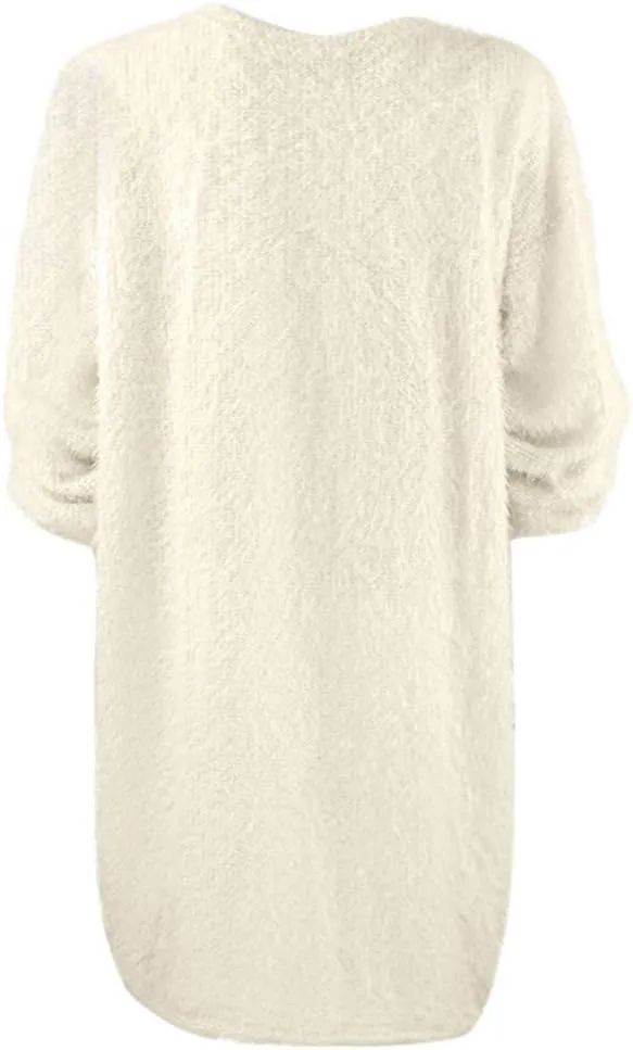ZHUER Womens Sweater Dresses 2024 Trendy Long Sleeve Oversized Pullover Sweaters Loose Casual Mini Sweater Dress Fall Winter