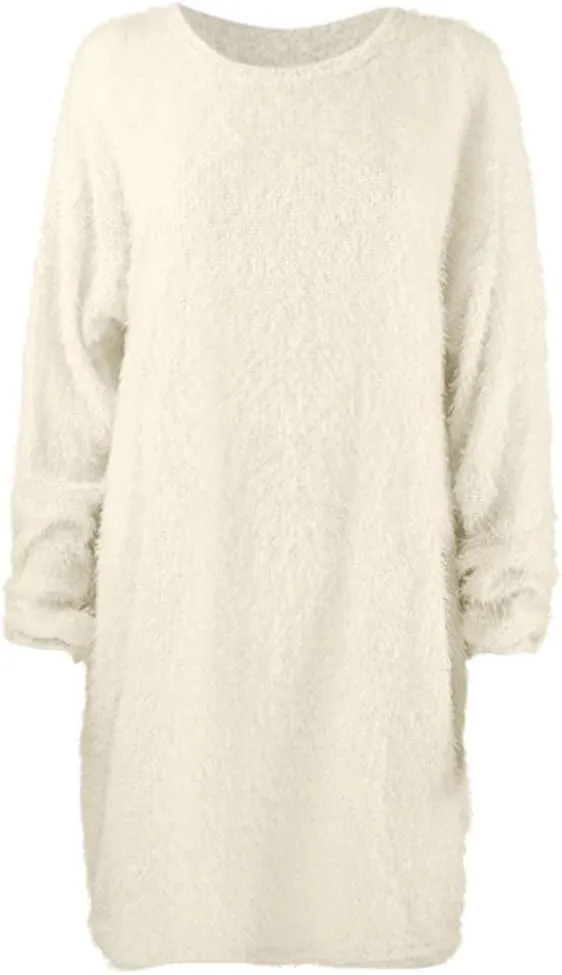 ZHUER Womens Sweater Dresses 2024 Trendy Long Sleeve Oversized Pullover Sweaters Loose Casual Mini Sweater Dress Fall Winter